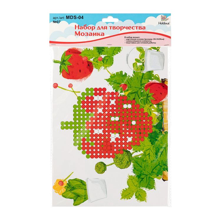 Набор для творчества «Мозаика. Динозавр», 20,5x29 см, Hobbius — картинка 3