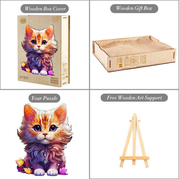 Деревянные пазлы «Фэнтези кэт L», Woodbests — картинка 6