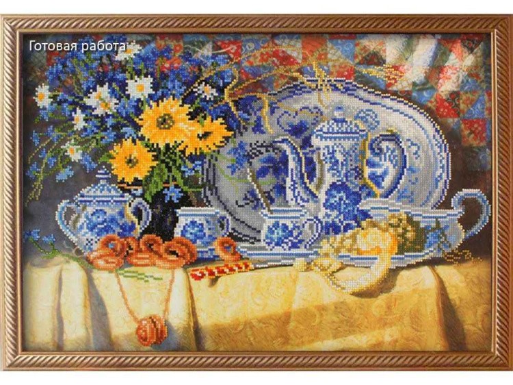 Алмазная вышивка «Чаепитие» — картинка 2