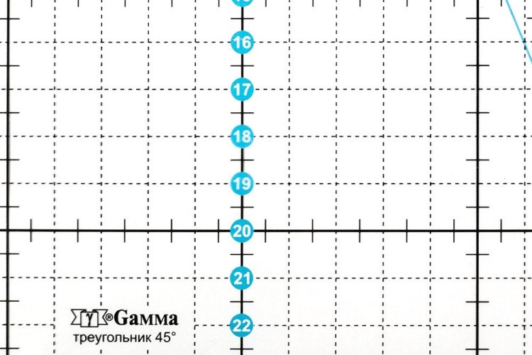 Линейка для пэчворка, 20x24 см, Gamma — картинка 3