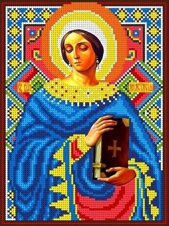 Рисунок на ткани «Святая Анастасия»