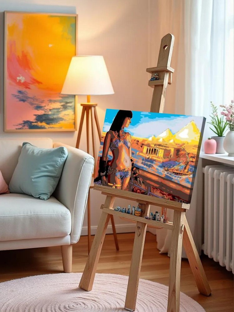 Картина по номерам «Египетская красотка» — картинка 9