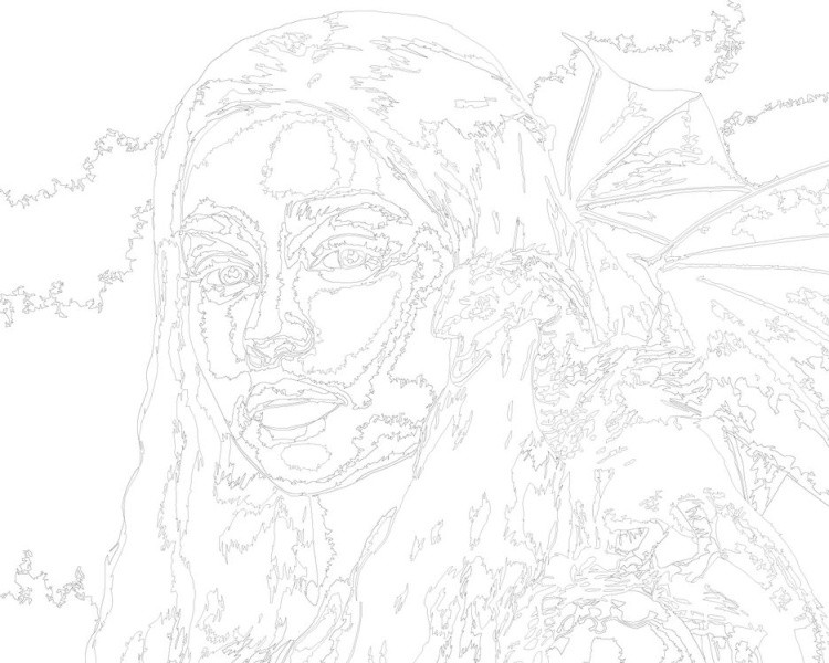 Картина по номерам «Игра престолов: Дейнерис Таргариен - Мать драконов 6» — картинка 3