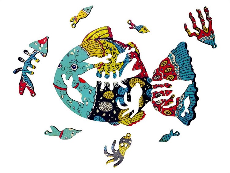 Деревянные пазлы Happycon «Фантастическая Рыбка» — картинка 2