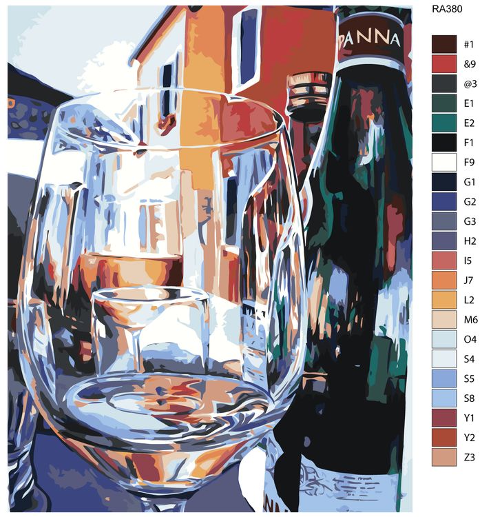 Картина по номерам «Вино» — картинка 2