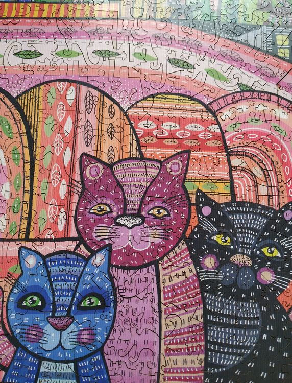 Деревянные пазлы DAVICI «Город котиков» — картинка 9