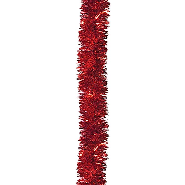 Мишура 1 штука, диаметр 50 мм, длина 2 м, красная