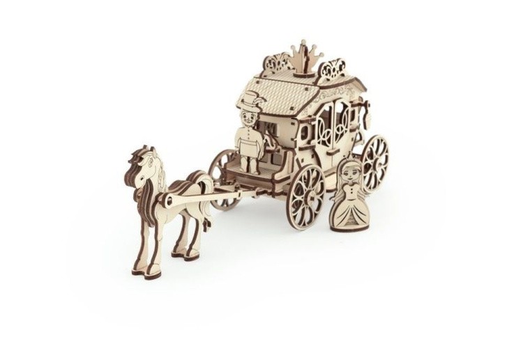 Деревянный механический конструктор «Маленькая карета» — картинка 3