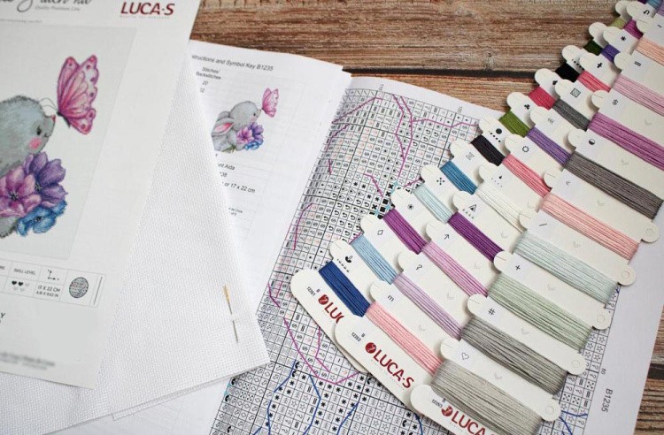 Набор для вышивания «Кролик и Бабочка» — картинка 5