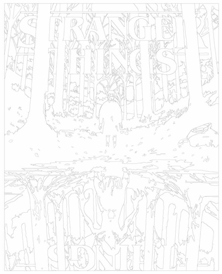 Картина по номерам ОСД Очень странные дела — картинка 3