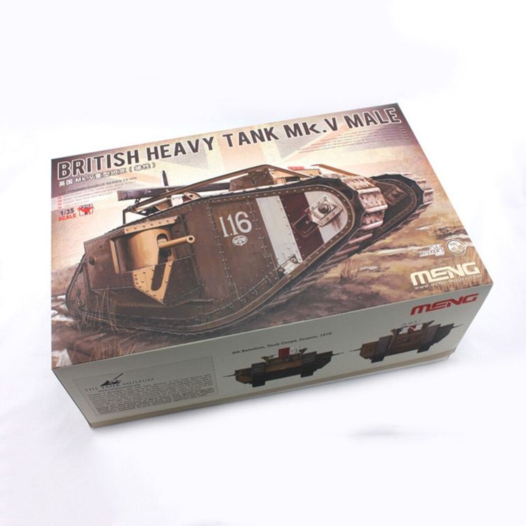 Сборная модель «Танк BRITISH HEAVY TANK Mk.V MALE» — картинка 2