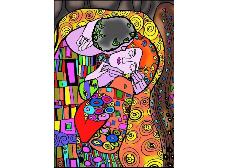 Папка-раскраска «Климт» + 10 маркеров — картинка 2