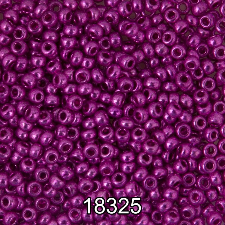 Бисер Чехия круглый 6 10/0, 2,3 мм, 500 г, цвет: 18325 лиловый металлик
