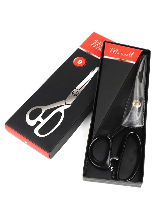 Ножницы портновские 09, 235/115 мм, цельнометалл., ручка силикон, Maxwell premium — картинка 7