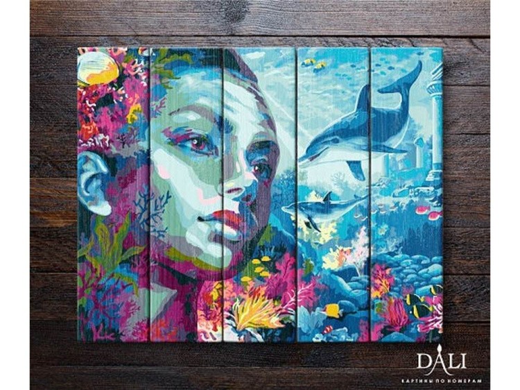 Картина по номерам по дереву Dali «Атлантида» — картинка 2