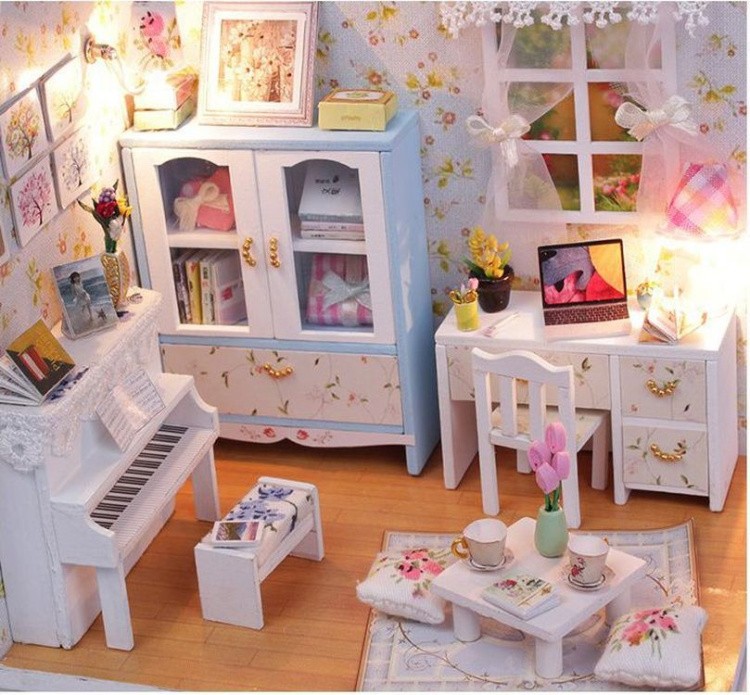 Сборная модель Румбокс. Миниатюрная комната «Комната с пианино» — картинка 8