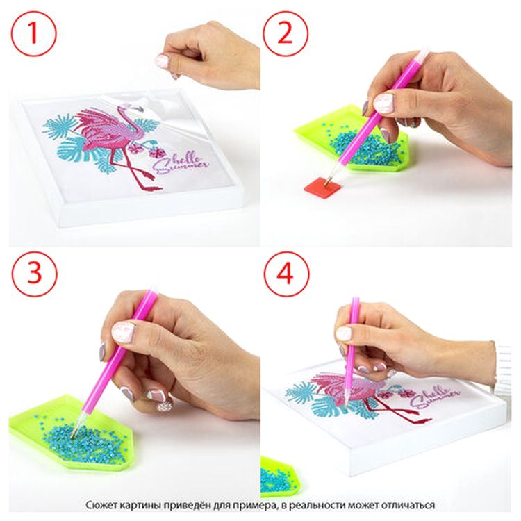 Алмазная вышивка «Фламинго» — картинка 3