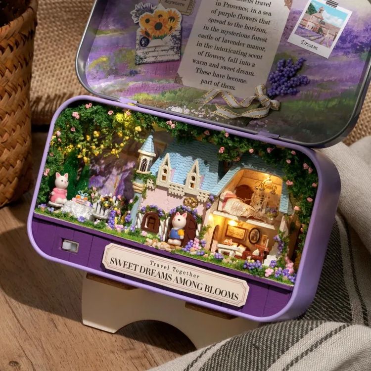 Сборная модель (румбокс) в шкатулке «Цветочный замок» — картинка 6