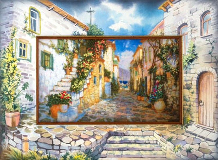 Набор для вышивания «Улица к морю» — картинка 2