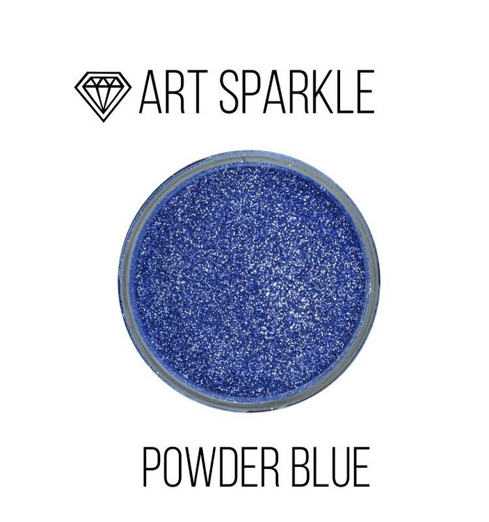 Глиттер мелкий Powder Blue, 50 г, Craftsmen.store