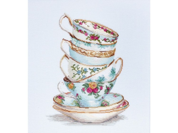 Набор для вышивания «Бирюзовые чайные чашки»