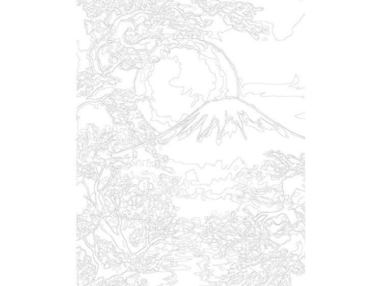 Картина по номерам «Рассвет над Фудзиямой» — картинка 3