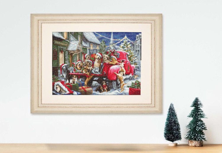 Набор для вышивания «Рождество щенков» — картинка 8