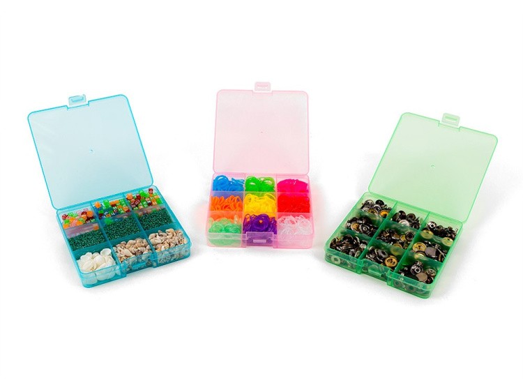 Коробка для швейных принадлежностей Gamma, цвет: салатовый прозрачный — картинка 2