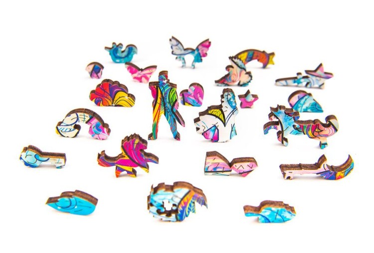 Деревянный пазл Unidragon «Вдохновляющий Единорог», размер King Size (А3) — картинка 9