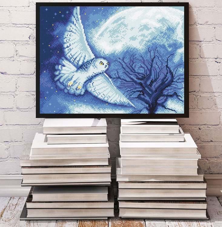 Алмазная вышивка «Ночная хищница» — картинка 3