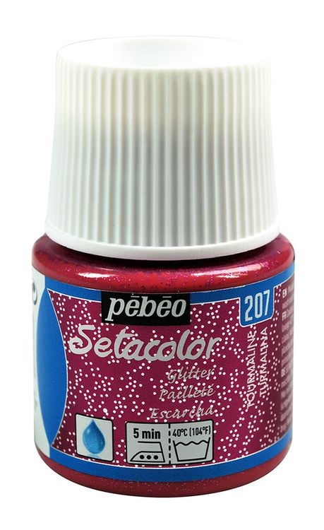 Краска для светлых тканей с микро-глиттером Setacolor, цвет: турмалин, 45 мл