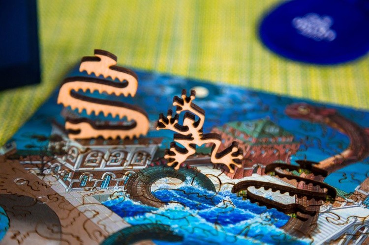 Деревянные пазлы DAVICI «Купание разноцветного дракона» — картинка 7