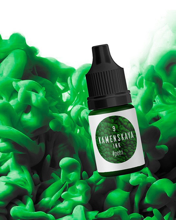 Краска для Петри Лесная зелень 5 мл, Kamenskaya Ink — картинка 2