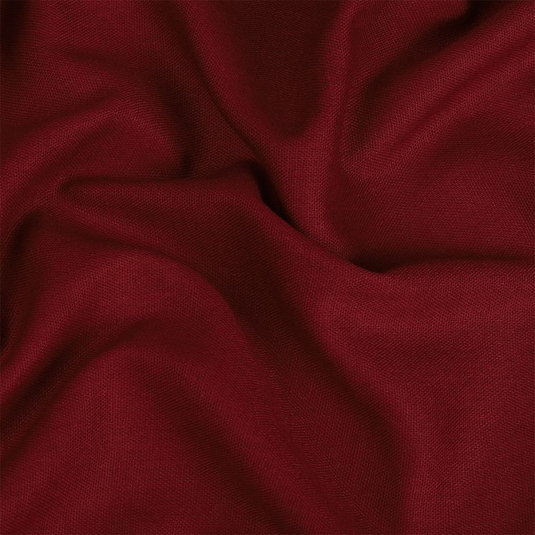 Ткань льняная, 185 г/м², 10 м x 140 см, цвет: вишневый, TBY — картинка 2