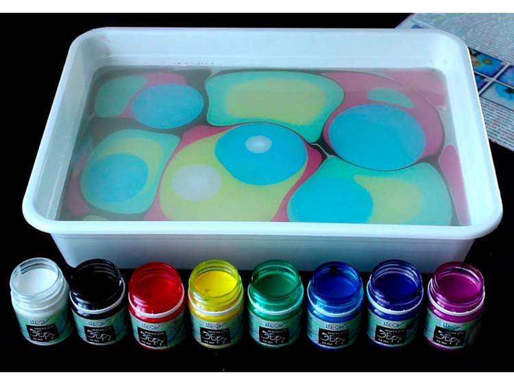 Набор для эбру 8 цветов, DecArt® — картинка 5