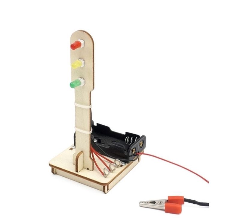 Деревянный конструктор электрический «Светофор» — картинка 3
