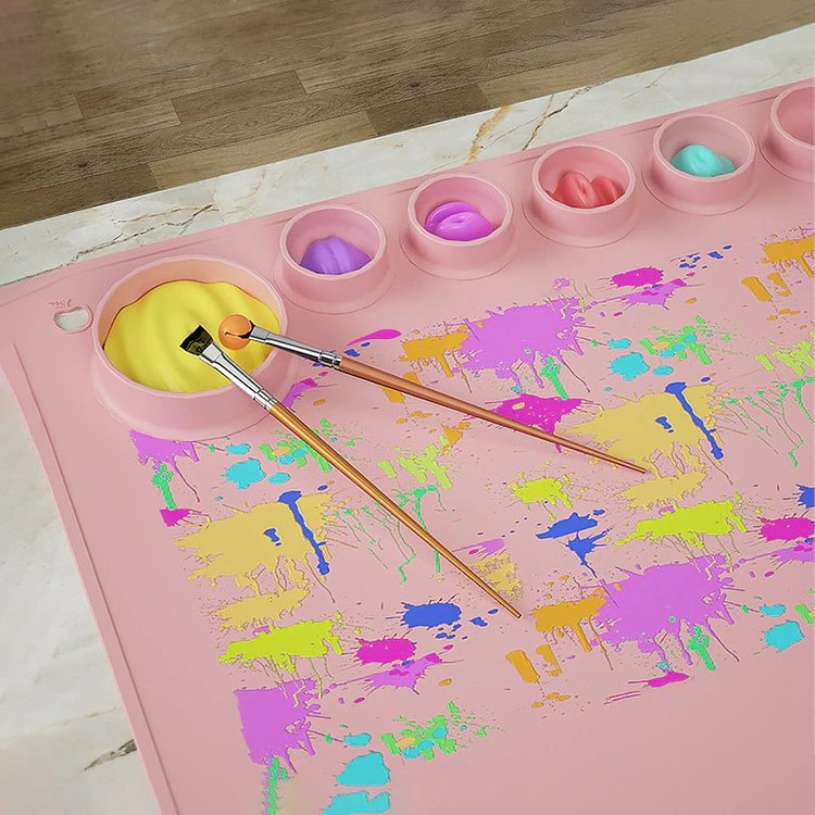 Силиконовый коврик для рисования, 60x40 см, 1 шт. — картинка 5