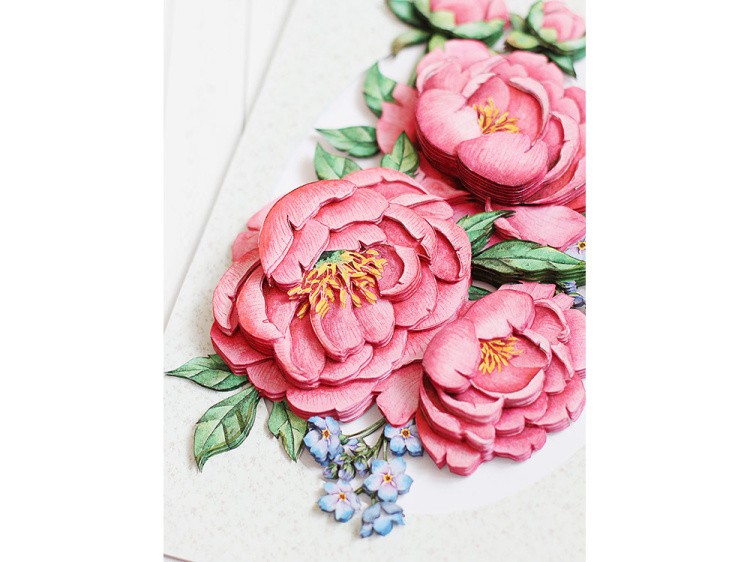Папертоль «Букет пионов» — картинка 5