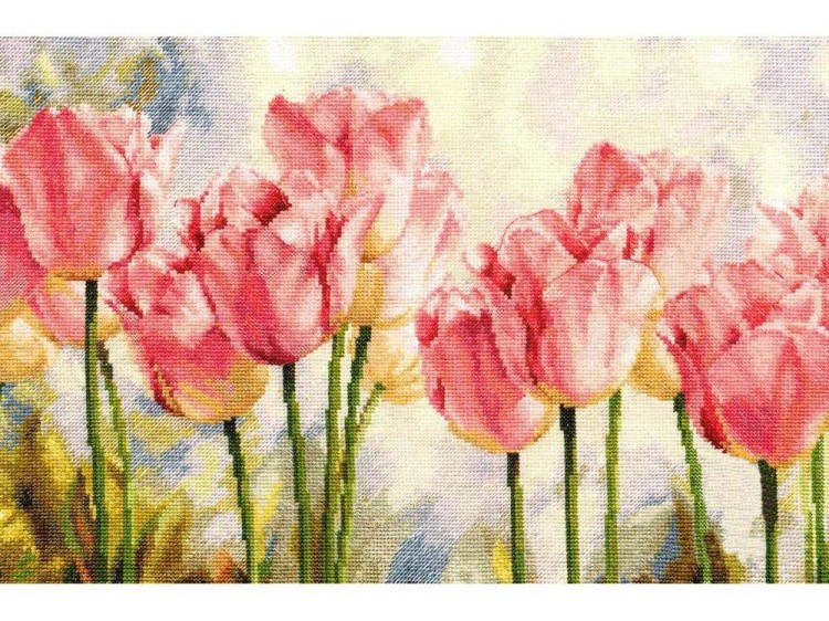 Набор для вышивания «Розовые тюльпаны»