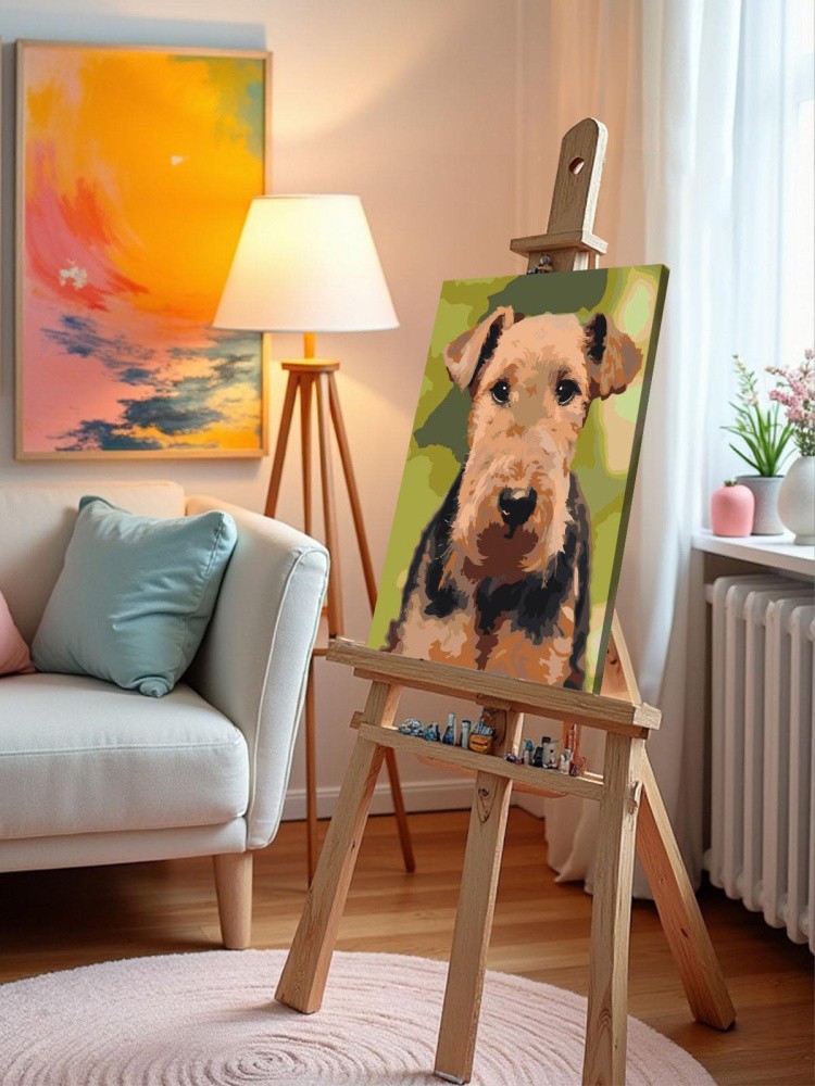 Картина по номерам Собака вельштерьер портрет — картинка 10