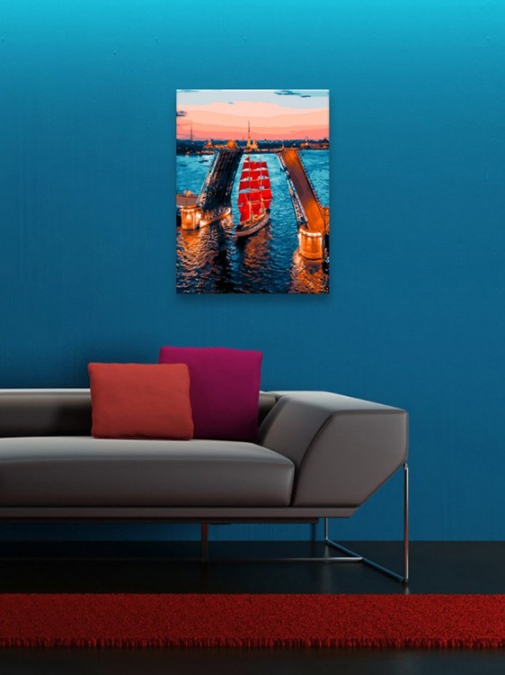 Картина по номерам «Разводные мосты» — картинка 9