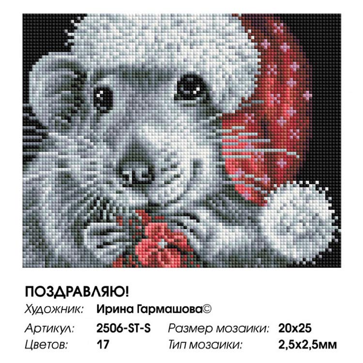 Алмазная вышивка «Поздравляю!» — картинка 2