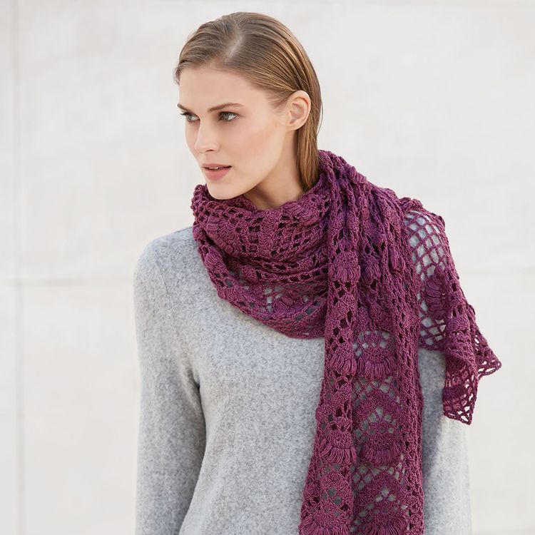 Пряжа Katia Silky Lace (168), темно-коралловый, 5 шт. по 50 г — картинка 5