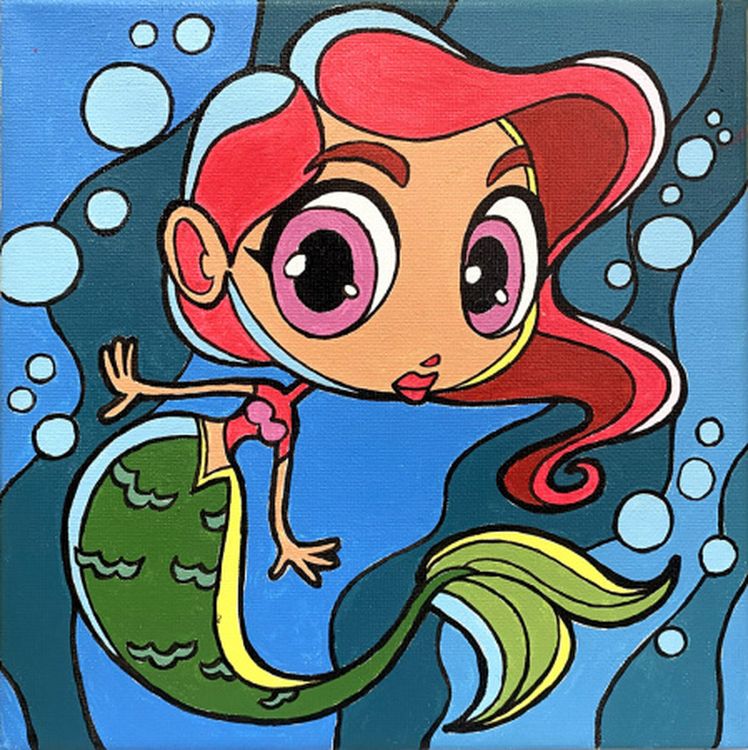 Картина по номерам «Маленькая русалочка» — картинка 3