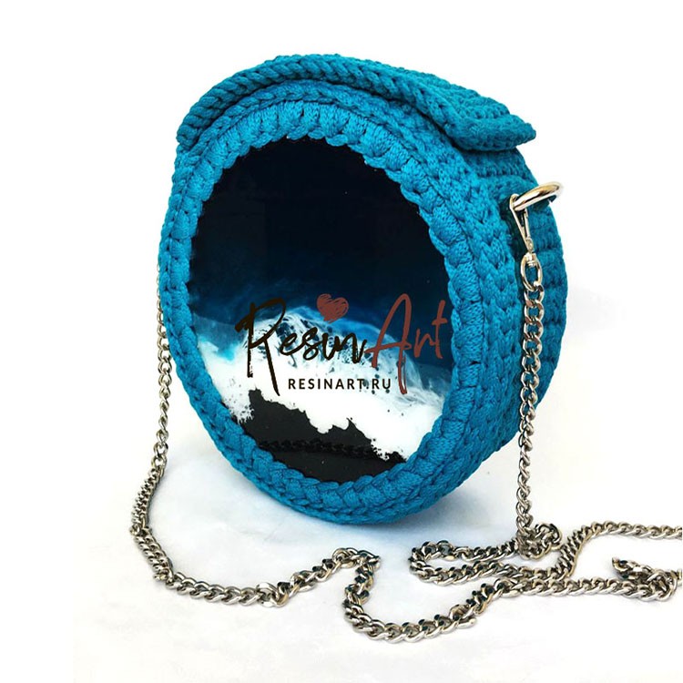 Силиконовый молд для эпоксидной смолы - Заготовка для сумочки d 20 см, 1 шт., ResinArt — картинка 2