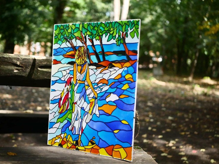 Витраж-раскраска «Прогулка» — картинка 13