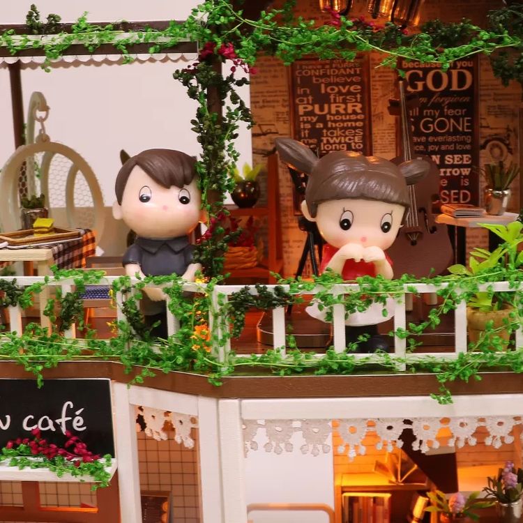 Миниатюрная сборная модель (румбокс) «Кафе Радуга» — картинка 10