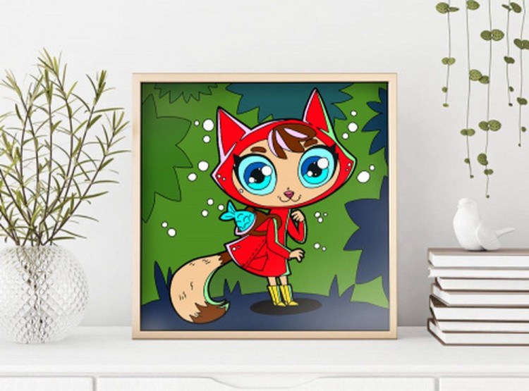 Картина по номерам «Красная шапочка» — картинка 4