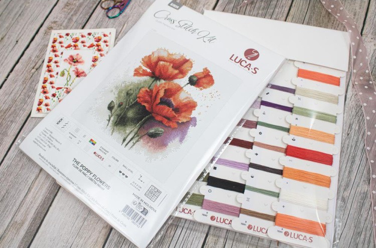 Набор для вышивания «Цветы маки» — картинка 2