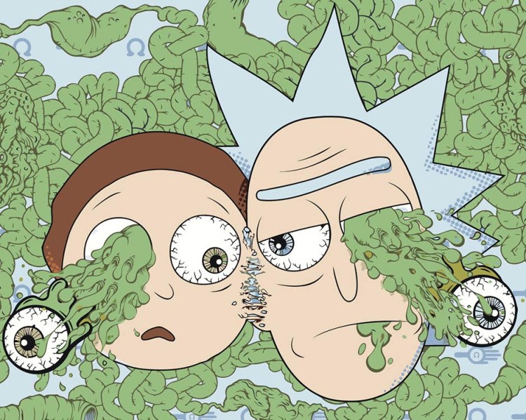 Картина по номерам «Рик и Морти Rick and Morty: Глаза арт»